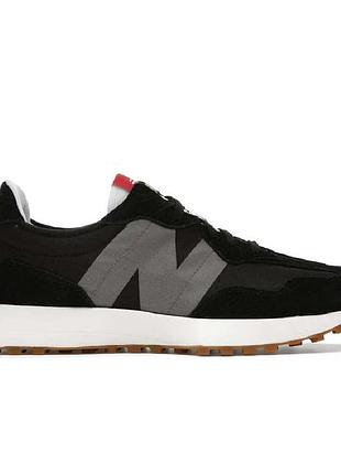 Чорні кросівки унісекс new balance 327 black grey х нью беланс 40