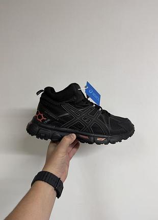 Черные мужские кроссовки asics gel kahana 8 high black rose gold winter fur х ассикс 44