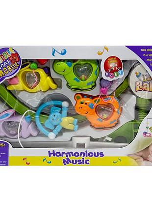 Уцінка!!! музичний мобіль на ліжечко "harmonious music" bambi m 1245-31b u/r-uc, заводний