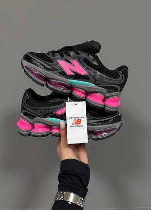 Черные женские кроссовки new balance abzorb 2000 black grey pink х нью беланс 39