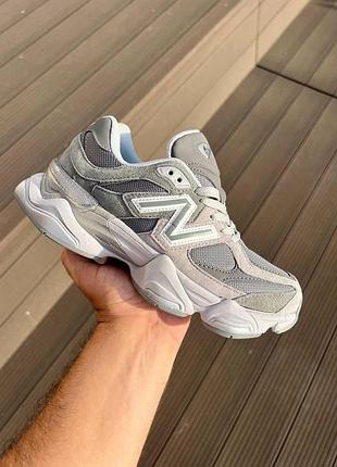 Женские серые кроссовки new balance 9060 grey х нью беланс 40