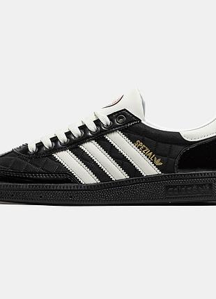 Жіночі чорні кросівки adidas spezial blue trio black х адідас 40