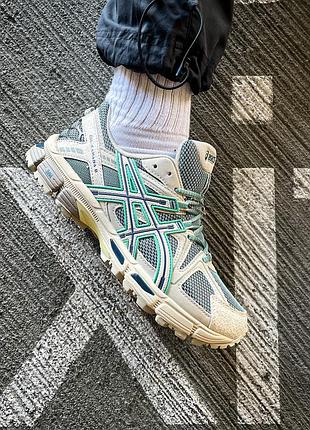 Бежеві кросівки asics gel kahana 8 beige mint х асікс 38