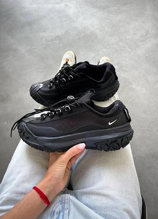 Мужские черные кроссовки nike acg mountain fly 2 black х маунтейн флай 45
