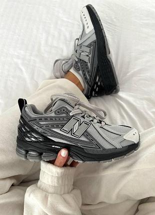 Сірі кросівки унісекс new balance 1906r grey black х нью беланс 38