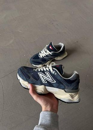 Синие кроссовки унисекс new balance 9060 blue х нью беланс 44