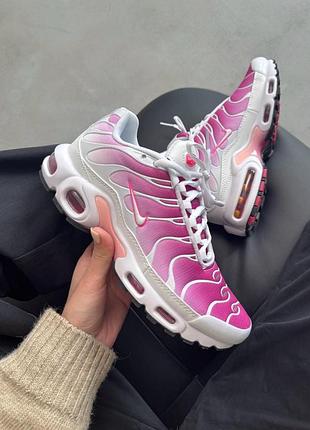 Жіночі рожеві кросівки nike air max tn plus white pink х ейр макс тн 36