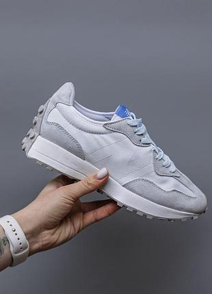 Жіночі сірі кросівки new balance 327 grey white х нью беланс 39