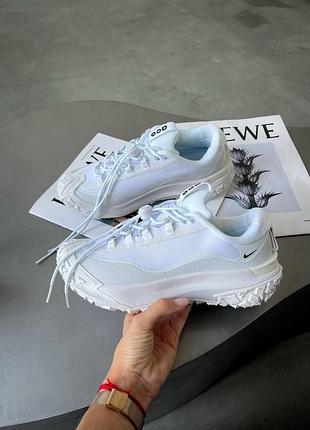 Белые кроссовки унисекс nike acg moutain fly 2 low white х маунтейн флай 36