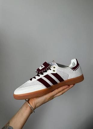 Серые кроссовки adidas samba wales bonner cream white x адидас самба 37