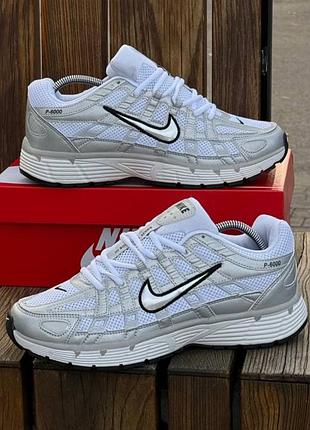 Кросівки чоловічі nike p-6000 reflective t, світлі сірі літні демісезонні весна-літо-осінь шкіра текстиль сітка розмір 41-45 нові 938-2