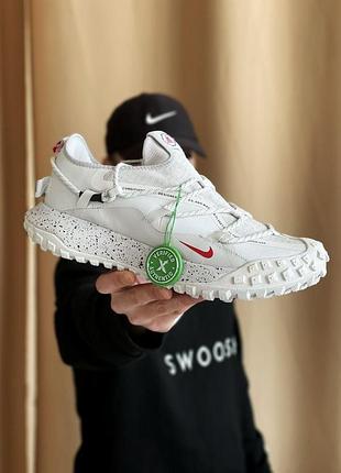 Мужские белые кроссовки acg mountain fly 2 low white red х маунтейн флай 42