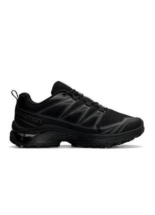 Чорні кросівки унісекс salomon xt-6 black х саломон 43