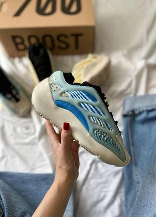 Блакитні кросівки адідас їзі буст 700 унісекс adidas yeezy boost 700 v3 arzareth 37