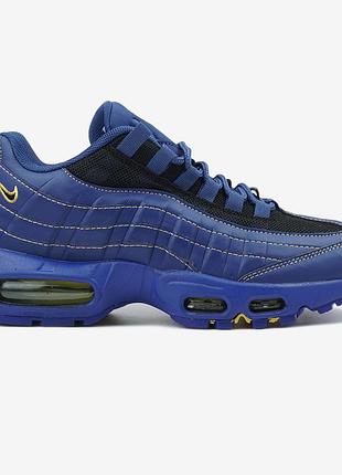Синие мужские кроссовки nike air max 95 blue yellow х эйр макс 45