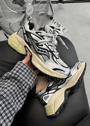 Серые кроссовки унисекс saucony 2k cavalry silver black x саукони 39