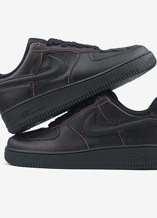 Черные кроссовки унисекс nike air force 1 low halloween skull х эйр форс 45