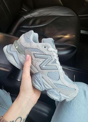 Сірі кросівки унісекс new balance 9060 grey х нью беланс 36