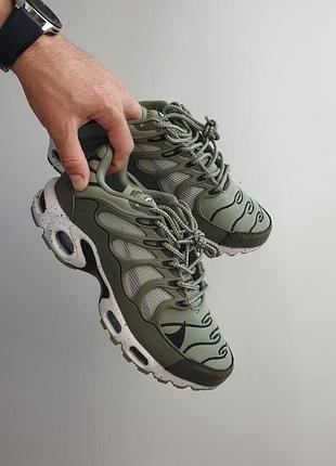 Мужские кроссовки хаки nike air max tn terrascape khaki black white x эйр макс тн 41