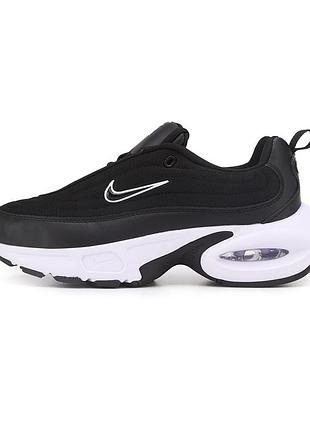 Чорні кросівки унісекс nike air max portal black white х портал 42