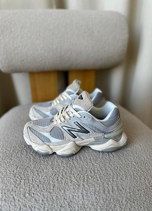 Женские замшевые серыекроссовки new balance 9060 grey х нью беланс 39