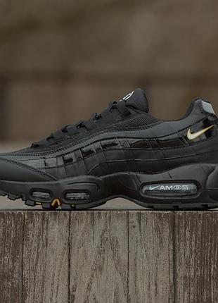 Мужские черные кроссовки nike air max 95 black х эйр макс 45