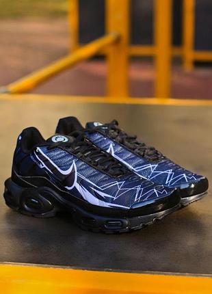 Мужские черные кроссовки nike air max tn plus black grey х эйр макс тн 44