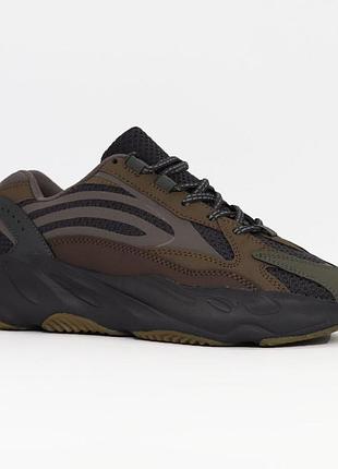 Коричневі кросівки адідас їзі буст 700 унісекс adidas yeezy boost 700 v2 brown 44
