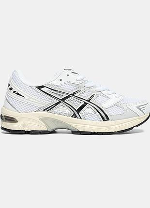 Білі кросівки унісекс asics gel 1130 white cloud grey х асікс 42
