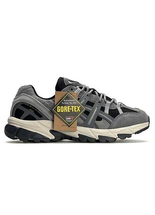 Сірі чоловічі кросівки asics gel sonoma 15-50 grey gore-tex termo winter х асікс 41