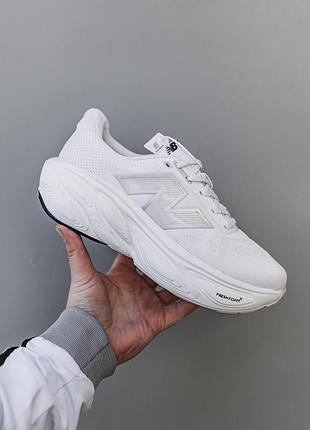 Мужские белые кроссовки new balance fresh foam more trail white grey х нью беланс 43