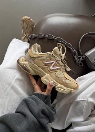 Жіночі бежеві кросівки new balance 9060 bone sparrow beige х нью беланс 40