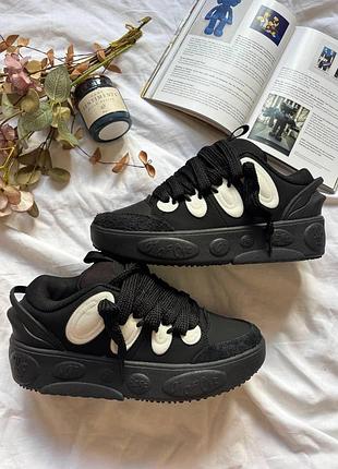 Черные кроссовки унисекс puma lamelo lafrancé black white х пума 40