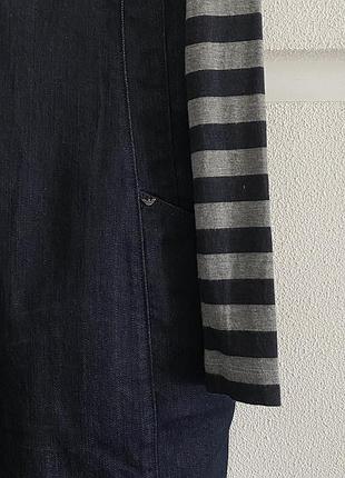 Платье джинсовое синее в полосочку armani jeans ne diesel richmond boss 6