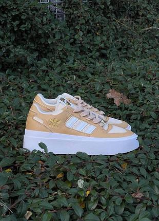 Жіночі бежеві кросівки adidas forum bonega beige х форум 37