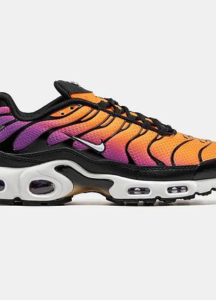 Помаранчеві кросівки унісекс nike air max tn plus yellow orange purple black х ейр макс тн 44