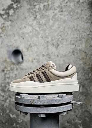 Женские оливковые кроссовки adidas campus light bad bunny olive x кампус 40