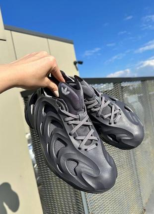 Черные кроссовки унисекс adidas adifom q black х адифом 41