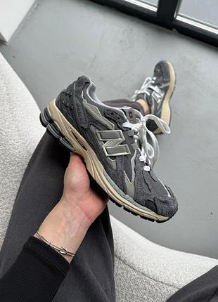 Сірі кросівки унісекс new balance 1906d grey beige х нью беланс 40