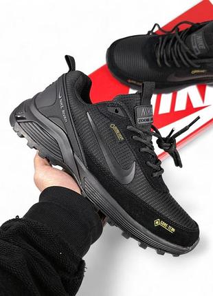Черные мужские кроссовки nike rivah black gore-tex winter fur x эйр форс 41