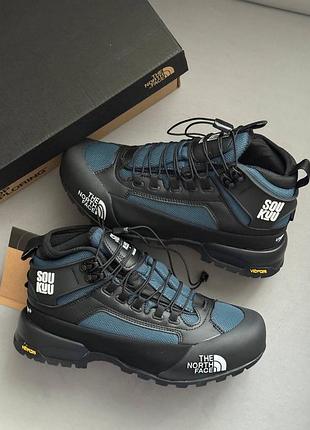 Мужские черные кроссовки the north face undercover soukuu glenclyffe hiking boots blue black х норт фейс 43