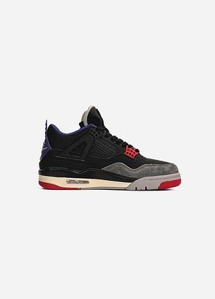 Черные кроссовки унисекс nike air jordan 4 rare air х джордан 36