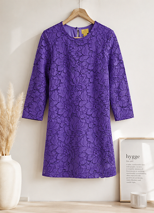 Нова мереживна сукня h&m purple bluish, eur 34/36 (xs/s), сток