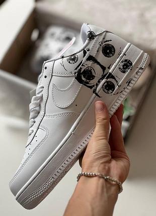 Белые кроссовки унисекс nike air force 1 low x comme des garçons supreme х найк эйр форс 36