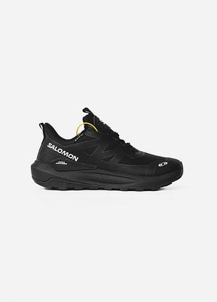 Чоловічі чорні кросівки salomon elixir activ black termo winter х саломон 41