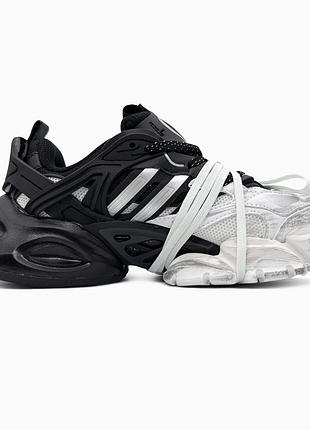 Чорно-білі кросівки унісекс adidas vento xlg deluxe black white x венто 36