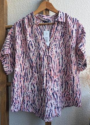 Блуза рубашка et vous 16размер 85% вискоза