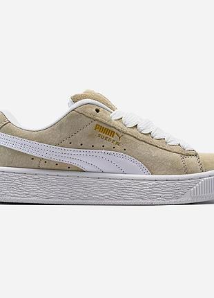 Желтые женские кроссовки puma suede xl yellow х пума 40