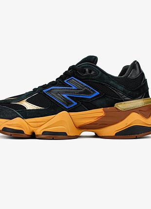 Чёрные кроссовки new balance 9060 black royal gum х нью беланс 40