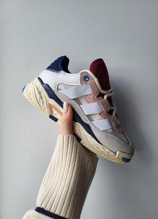 Женские бежевые кроссовки adidas niteball beige multicolor х найтбол 39